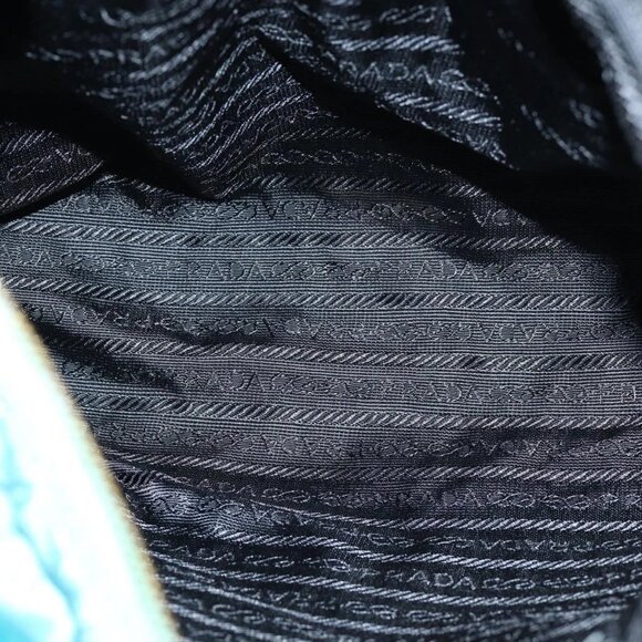 PRADA Chain Shoulder Bag Nylon Blue Auth ar12043 - Picture 12 of 16